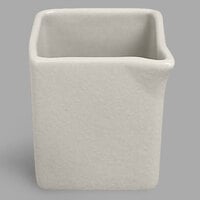 RAK Porcelain NFOPSD03WH Neo Fusion 2.7 oz. Sand White Porcelain Creamer - 12/Case