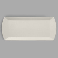 RAK Porcelain NFOPSP35WH Neo Fusion 13 13/16 inch x 5 7/8 inch Sand White Porcelain Sandwich Tray - 12/Case