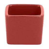 RAK Porcelain NFOPSD02DR Neo Fusion 2.1 oz. Magma Dark Red Stackable Porcelain Ramekin - 12/Case