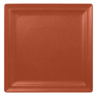 RAK Porcelain NFCLSP30BW Neo Fusion 11 13/16 inch Terra Brown Porcelain Square Flat Plate - 6/Case