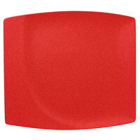 RAK Porcelain NFMZSP32BR Neo Fusion 12 9/16" Ember Red Porcelain Square Flat Plate - 6/Case