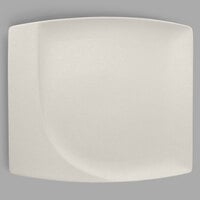 RAK Porcelain NFMZSP32WH Neo Fusion 12 9/16" Sand White Porcelain Square Flat Plate - 6/Case