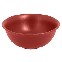RAK Porcelain NFNNRB16DR Neo Fusion 19.6 oz. Magma Dark Red Porcelain Bowl - 12/Case