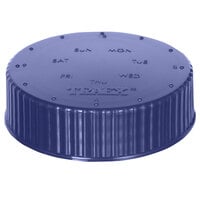 Vollrath 4902-54 Traex® Dripcut® Purple Wide Mouth Storage Shaker / Dredge Lid with Date Indicator