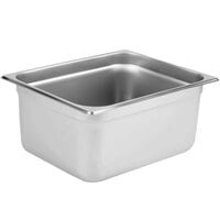 Choice 1/2 Size 6 inch Deep Anti-Jam Stainless Steel Steam Table / Hotel Pan - 24 Gauge