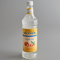 Monin 1 Liter Sugar Free Triple Sec Flavoring Syrup