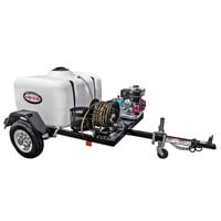 Simpson 1B-95001 49-State Compliant Trailer Pressure Washer with Honda Engine and 150 Gallon Water Tank - 3800 PSI; 3.5 GPM