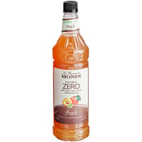 Monin Premium Zero Calorie Natural Peach Flavoring Syrup 1 Liter