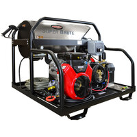 Simpson 65110 Super Brute Hot Water Pressure Washer with Vanguard Engine and 50' Hose - 3500 PSI; 5.5 GPM