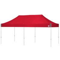 E-Z Up EC3STL20KFWHTPN Eclipse Instant Shelter 10' x 20' Punch Canopy with White Frame