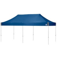 E-Z Up EC3STL20KFWHTRB Eclipse Instant Shelter 10' x 20' Royal Blue Canopy with White Frame