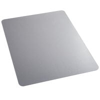ES Robbins 132031 EverLife 48 inch x 36 inch Clear Vinyl Rectangular Straight Edge Heavy-Duty Antimicrobial Hard Kitchen Floor Mat