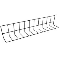 Elite Global Solutions W4628-B 28 inch x 4 inch x 6 inch Black Vinyl Coated Wire Divider