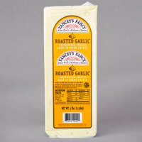 Yancey's Fancy 5 lb. Roasted Garlic Flavored New York Cheddar Cheese - 2/Case