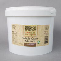 Domaine des Vignes 11 lb. French Whole Grain Mustard - 2/Case
