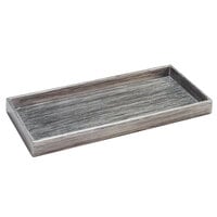 Focus Hospitality Parker Collection Hand-Painted Brushed Metal Finish Amenity Tray