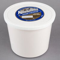 Kaukauna 10 lb. Tub Sharp Yellow Cheddar Cheese Spread - 2/Case