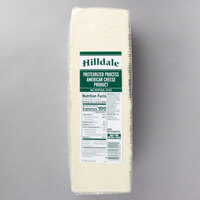 Hilldale 5 lb. Pack 160-Count Pre-Sliced White American Cheese - 6/Case