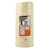 13 lb. Jalapeno Hot Pepper Jack Longhorn Cheese - 4/Case