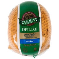 Carolina Turkey Deluxe 10 lb. Smoked Skinless Turkey Breast - 2/Case