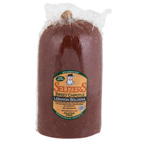 Seltzer's Lebanon Bologna Sweet Chipotle Bologna 4.5 lb. Half - 2/Case
