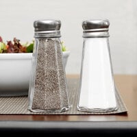 3 oz. Mushroom Top Paneled Salt and Pepper Shaker - 12/Pack