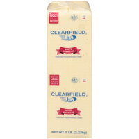 Clearfield White American Cheese Solid 5 lb. Block - 6/Case