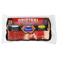 Kunzler 14-16 Count Hardwood Smoked Sliced Bacon 1 lb. - 12/Case