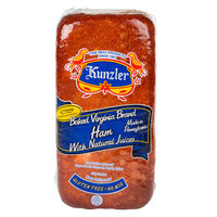 Kunzler 11 lb. Baked Virginia Brand Ham - 2/Case