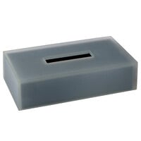Focus Hospitality Smoke Collection Matte Resin Flat Tissue Box Cover
