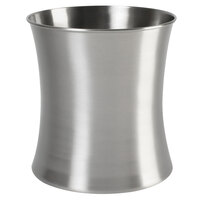 Focus Hospitality Premier Collection Brushed Stainless Steel 11 Qt. Wastebasket