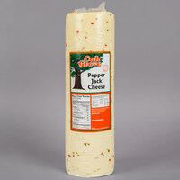 Pepper Jack Cheese 6 lb. Solid Block - 4/Case