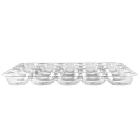 Pro Stack 20-Section Clear Plastic Tray for Apples and Oranges - 19 1/2 inch x 15 1/2 inch x 1 3/4 inch