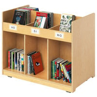 Whitney Brothers WB1821 37 3/4 inch x 21 3/4 inch x 30 3/4 inch Mobile Library Book Cabinet
