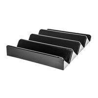 Black Plastic 4-Step Bagged Produce Riser - 32 inch x 24 inch