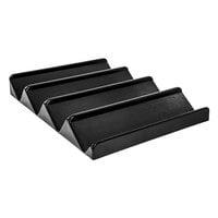 Black Plastic 4-Step Bagged Produce Riser - 32 inch x 24 inch