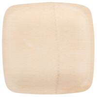Bambu® 063100 Veneerware® 7 inch Disposable Square Bamboo Plate - 100/Box