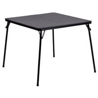 Flash Furniture JB-2-GG 33 1/2 inch Square Black Folding Card Table