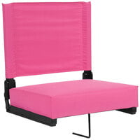 Flash Furniture XU-STA-PK-GG Grandstand Pink Ultra-Padded Bleacher Comfort Seat