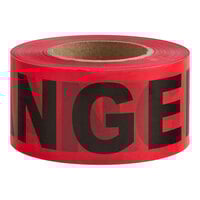 Cordova Red DANGER Tape - 3" x 1000 ft. - 12/Case