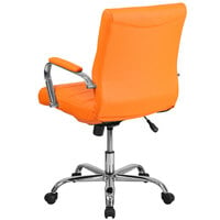 Flash Furniture GO-2240-ORG-GG Mid-Back Orange Quilted Vinyl Office Chair