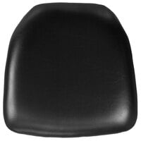 Flash Furniture BH-BK-HARD-VYL-GG Black Hard Vinyl Chiavari Chair Cushion - 2 inch Thick
