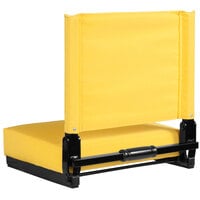 Flash Furniture XU-STA-YL-GG Grandstand Yellow Ultra-Padded Bleacher Comfort Seat