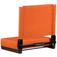 Flash Furniture XU-STA-OR-GG Grandstand Orange Ultra-Padded Bleacher Comfort Seat