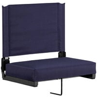 Flash Furniture XU-STA-NVY-GG Grandstand Navy Ultra-Padded Bleacher Comfort Seat