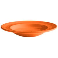 Tuxton CPD-120 Concentrix 24.5 oz. Papaya China Soup / Pasta Bowl - 6/Case