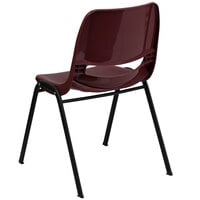 Flash Furniture RUT-EO1-BY-GG Hercules Series Burgundy Ergonomic Shell Stack Chair