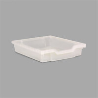 Whitney Brothers 101-289 17 inch x 12 1/4 inch x 3 inch F1 Translucent Plastic Tray