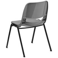 Flash Furniture RUT-EO1-GY-GG Hercules Series Gray Ergonomic Shell Stack Chair