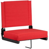 Flash Furniture XU-STA-RED-GG Grandstand Red Ultra-Padded Bleacher Comfort Seat